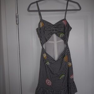 By the way. Key hole plaid mini dress